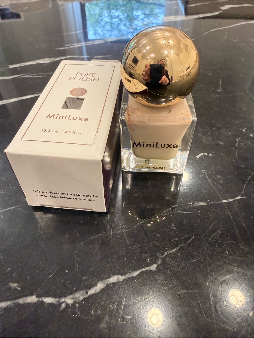 NIB MiniLuxe Pure Polish Nude Nail Polish -Blank Canvas